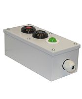 Пост управления ПКУ-15-21.131-40У2 (1*СКЛ11 зеленая, 220В + 1*КЕ011/2(1з+1р) черная + 1*КЕ011/2(1з+1р) красная + PG-19) (ЭТ) | код ET008541 | Электротехник