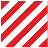 Знак Негабаритное место 300х300 мм, металл EKF | код zn-1-01 | EKF