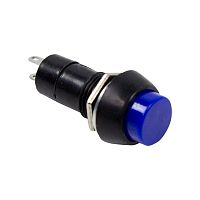 Выключатель-кнопка 250V 1 А (2с) OFF-(ON) Б/Фикс синяя (PBS-11В) REXANT | код 36-3041 | REXANT