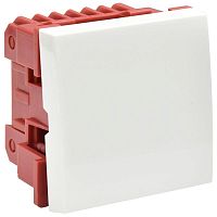 Выключатель 1-кл. 2мод. СП Праймер 10А IP20 ВКО-21-00-П бел. | код CKK-40D-VO2-K01 | IEK