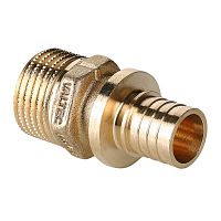 Соединитель надвижной с переходом на нар.р. 20(2,8) х 3/4" | код. VTm.401.BG.002005 | VALTEC