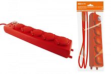 Удлинитель силовой Уз16-05В TDM (с крышками IP44, выключатель, 5 мест/10м ПВС 3х1,0) | код SQ1302-0017 | TDM