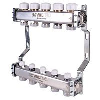 Блок колл. с ручн. регулир. клап.1"х7 вых Евроконус 3/4 | код. VTc.582.EMNX.0607 | VALTEC