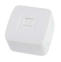 Розетка TФ (RJ-11) открытой установки IP20, белая Дача Народная | код SQ1824-0012 | TDM НАРОДНЫЙ