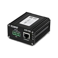 ETHERNET конвертор интерейсов, TELEOFIS ER108-L4U2 интерфейс: Ethernet, RS-232, 2х RS-485, TCP/IP клиент/сервер, крепление на выбор*, материал корпуса: металл | код ER108-L4U2 | TELEOFIS