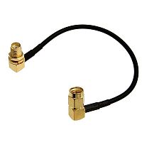 Разъём высокочастотный RUICHI SMA-KW-1.5-RG174-15CM-SMA-JW-1.5, длина 15 см | код 104944 | Ruichi