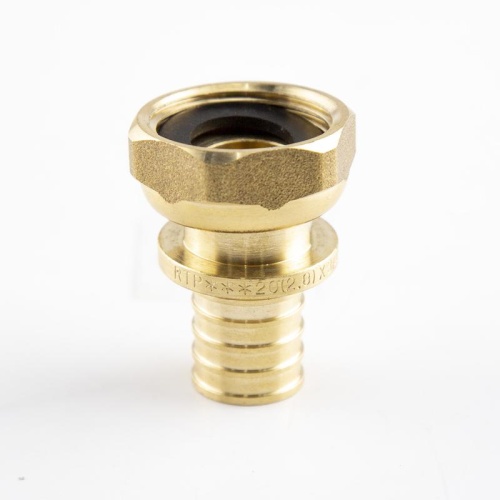 Муфта с накидной гайкой аксиальная латунь 20х1/2дюйм жел. | код 34792 | RTP Муфта с накидной гайкой аксиальная латунь 20х1/2дюйм жел. | код 34792 | RTP