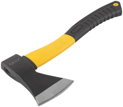 Топор кованая усиленная сталь, усиленная фиберглассовая ручка 600 гр | код 46206 | FIT