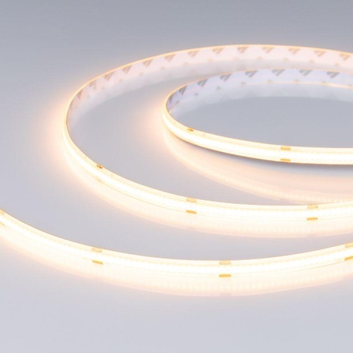 Лента светодиодная 11 Вт/м 24В 2700K IP65 84LED/м COB-X378-8mm CSP 5 м герметичная | код 58303 | Arlight