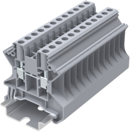 TU4-2-GY Клемма TU 1-1 проходная винтовая, сеч.4мм2, сер., шт | код TU4-2-GY| SUPU TU4-2-GY Клемма TU 1-1 проходная винтовая, сеч.4мм2, сер., шт | код TU4-2-GY| SUPU