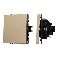 Механизм выключателя одноклавишный проходной SWT-NOBE-MKP1-SFPL-GD 230В 10А Arlight 054247