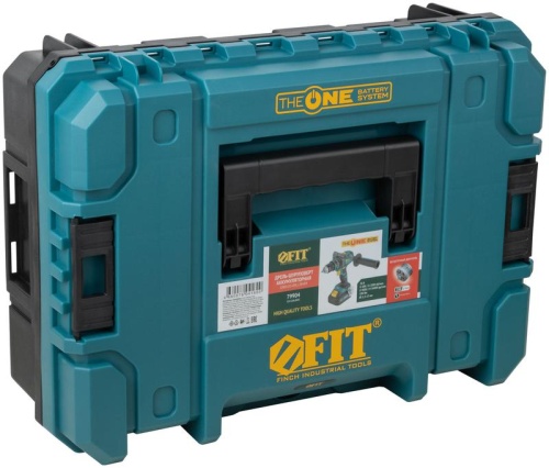 Дрель Шуруповерт Акк. Бесщеточная, 20,0 В, 0-500/2000 об/мин, 100 Нм, Li-Ion 4,0 Ач, 2 ч. рез. накл. кейс | код 79904 | FIT фото 8