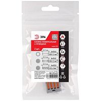 Клемма универсальная 222-414 4-проводная 0.08-2.5/4кв.мм с рычагами NO-225-422 (уп.2шт) Эра Б0067939