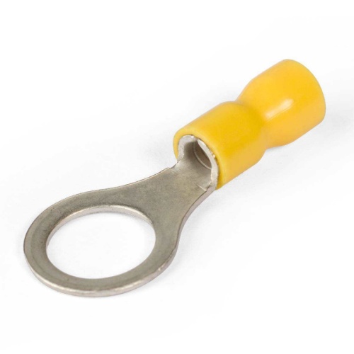 Наконечники кольцевые изолированные с ПВХ манжетой (НКИ) 6,0–4 желтые (100 шт/уп) Промрукав | код PR08.10412 | ПРОМРУКАВ Наконечники кольцевые изолированные с ПВХ манжетой (НКИ) 6,0–4 желтые (100 шт/уп) Промрукав | код PR08.10412 | ПРОМРУКАВ