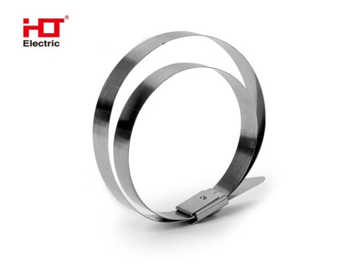 Хомут AISI 304 из нержавеющей стали крепежный под двойной обхват 12x600 HLT | код 084-01-705 | HLT