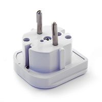 Переходник питания Cablexpert A-AC-UKEU-001, с вилки EU,UK в RU | код A-AC-UKEU-001 | Cablexpert