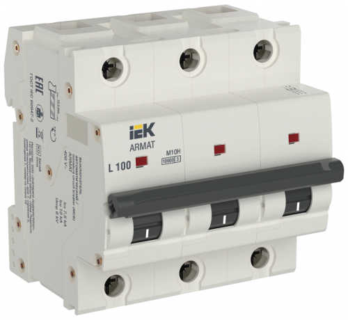 ARMAT Авт. выкл. M10H 3P L 100А IEK | код AR-M10H-3-L100 | IEK