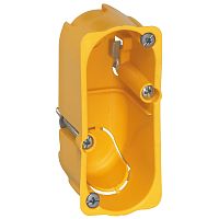 Коробка одноместная - Программа Batibox - для сухих перегородок - для механизмов Celiane/Mosaic - 1 модуль - глубина 40 | код 080040 | Legrand