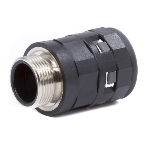 Муфта труба-коробка с металлической резьбой DN 10 мм, М16х1,5, полиамид, цвет черный | код PAS10M16N | DKC Муфта труба-коробка с металлической резьбой DN 10 мм, М16х1,5, полиамид, цвет черный | код PAS10M16N | DKC