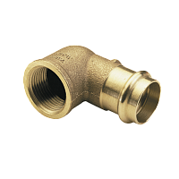 Уголок бронза пресс 28 х 1/2' ВР для медных труб (180902812) | код RG008TF91SPV7A | Sanha