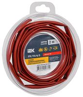 Трубка термоусадочная ТТУ нг-LS 6/3 красн. (уп.2м) | код UDR12-006-003-002-K04-T | IEK