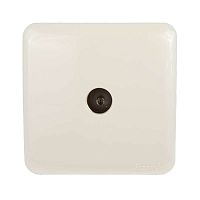 Розетка TV 1-м ОП VIOLA оконечная крем. LEZARD 751-0300-130