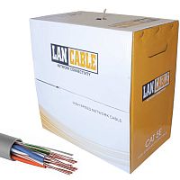 Кабель витая пара UTP 4х2х0,48 мм RUICHI, 24AWG, ССА/HDPE/PVC, CAT5e, 100 МГц, серый, бухта 305 м | код 114473 | Ruichi