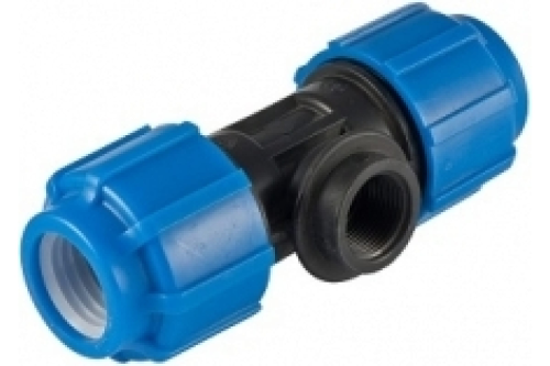 Тройник ПНД компрессионный ВР 25 х 1/2' х 25 | код 52251225 | Политэк Тройник ПНД компрессионный ВР 25 х 1/2' х 25 | код 52251225 | Политэк
