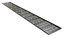 Hyperline CDV-150x9-47U-RAL9005 Перфорированный вертикальный кабельный организатор-лоток 150х9 мм, высотой 2090 мм, для шкафа высотой 47U, черный | код 443441 | Hyperline