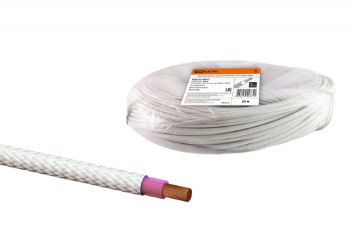 Провод термостойкий РКГМ 6 мм (бухта 20м) ТРТС | код SQ0122-0013 | РЭМЗ ТМ