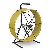 Cabeus Pull-M3-4,5-50m Устройство для протяжки кабеля мини УЗК в металлической кассете с держателем тип №3, 50м (диаметр стеклопрутка 4,5 мм) | код 9872c | Cabeus