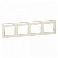 Рамка 4 поста VALENA DIY, горизонтальная, слоновая кость | код. 695634 | Legrand