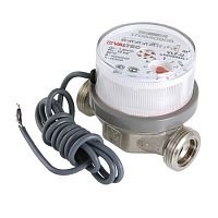 Водосчетчик унив, квартирный, с импульсным выходом, БЕЗ СГОНОВ, до +90^С, 1,5м3, 1/2", 110 мм (NEW) | код. VLF-15U-IL.110 | VALTEC