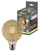 Лампа светодиодная «Винтаж» золотистая G95, 7 Вт, 230 В, 2700 К, E27 (шар) TDM | код SQ0340-0345 | TDM