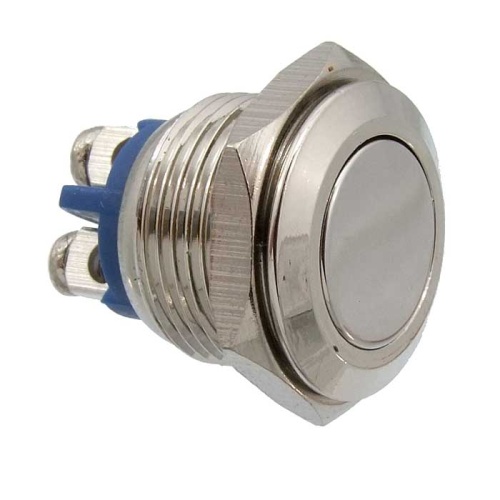 Кнопка антивандальная без подсветки RUICHI PBS-28B-2, М16, IP65, 36 В, никелированная латунь | код 88425 | Ruichi Кнопка антивандальная без подсветки RUICHI PBS-28B-2, М16, IP65, 36 В, никелированная латунь | код 88425 | Ruichi