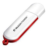 Флеш Диск Silicon Power 16GB LuxMini 320 SP016GBUF2320V1W USB2.0 белый | код 652728 | Silicon Power