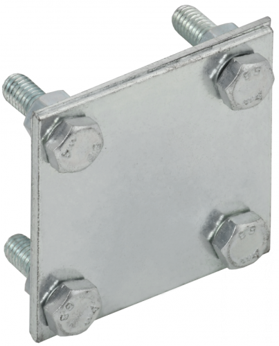 Заж. крес. пол.-пол. 40мм оц. сталь IEK | код ZCC63-11-1-40 | IEK