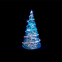 Декоративная 3D фигура Ель Сияние | код 501-438 | NEON-NIGHT