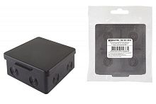 Распаячная коробка ОП 100х100х55мм, крышка, IP54, 8вх., белая, инд. штрихкод TDM | код SQ1401-0923 | TDM