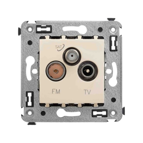Розетка TV-FM-SAT в стену, Avanti, Ванильная дымка | код 4405533 | DKC
