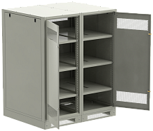 ITK LINEA B Шкаф (пустой) 1450х1200мм дверь двуст. мет. сер. | код LB35-14H29-2M | ITK by IEK