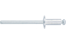 Заклепка вытяжная 4.8х18 алюминий/углеродистая сталь | код rivet-4.8х18 | Крепдил