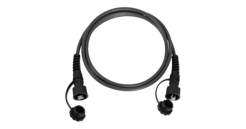 Шнур коммутационный индустриальный NIKOMAX F/UTP 4 пары, Кат.6 (Класс E), 250МГц, 2хRJ45/8P8C, T568B, многожильный, BC (чистая медь), 26AWG (7х0,160мм), IP67, с защитными крышками, PUR, черный, 3м | код NMC-PC4SE55B-030-IS-BK | NIKOMAX Сери