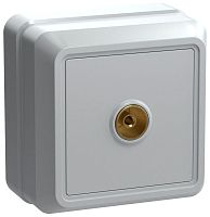 Розетка TV ОКТАВА, одиночная, белый | код. EAO10-K01-DC | IEK