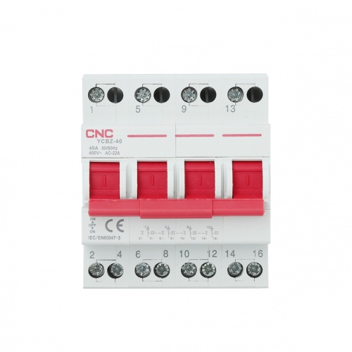 Модульный переключатель нагрузки YCBZ-40 4P 32A | код A033837 | CNC Модульный переключатель нагрузки YCBZ-40 4P 32A | код A033837 | CNC