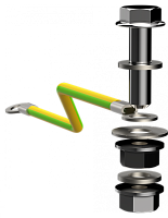 TITAN Точка заземления внешняя IEK | код TI-00D-GP | IEK