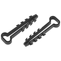 Дюбель-хомут для плоского кабеля 5-10 мм чёрный (10 штук) NO-224-565 | код Б0066252 | ЭРА