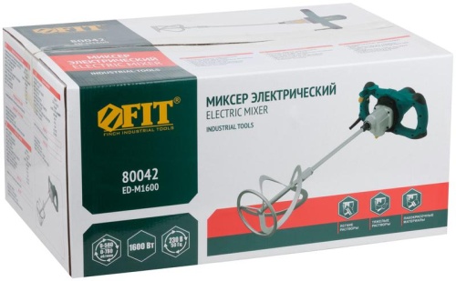 Миксер 1600Вт 0-580/0-780об/мин 90Нм 145л двухскоростной корпус метал. FIT 80042 фото 3 Миксер 1600Вт 0-580/0-780об/мин 90Нм 145л двухскоростной корпус метал. FIT 80042 фото 3