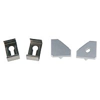 Набор аксессуаров UFE-N04 SILVER A POLYBAG для алюм. профиля крепеж. скобы 4шт сталь заглушки 4шт пластик серебр. Uniel UL-00000624