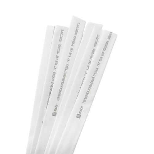 Трубка термоусадочная ТУТ нг 12/6 бел. 1м (уп.50м) PROxima EKF tut-12-w-1m фото 2 Трубка термоусадочная ТУТ нг 12/6 бел. 1м (уп.50м) PROxima EKF tut-12-w-1m фото 2